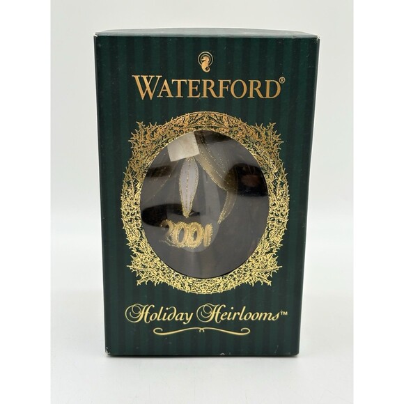 Waterford Holiday Heirlooms Annual Ornament Series Dated Egg 2001 Poland - Picture 1 of 6